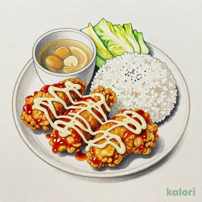 Chicken Nanban Style Fried Chicken Set Meal