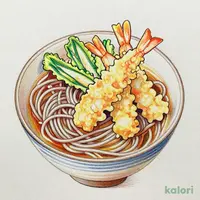 海老天麩羅とかけ