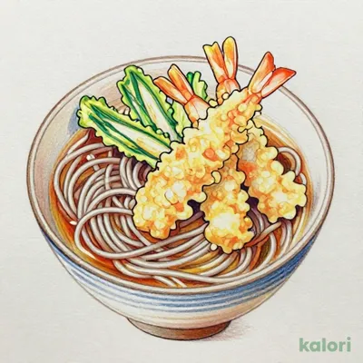 海老天麩羅とかけ