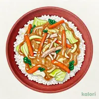 醤油風味の五目中華あんかけ丼