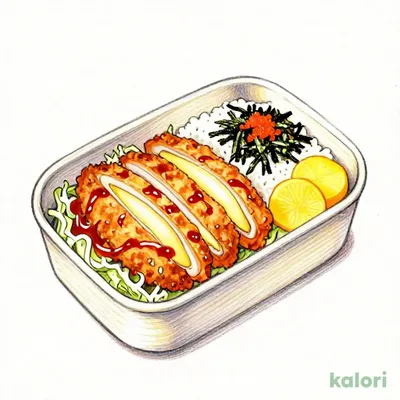 Cheese Chicken Cutlet and Mentaiko Seaweed Bento Box