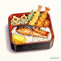 Grilled Salted Salmon Makunouchi Bento