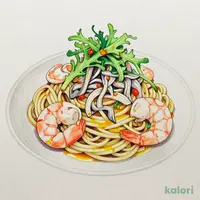 Cold Pasta with Setouchi Boiled Whitebait & Shrimp