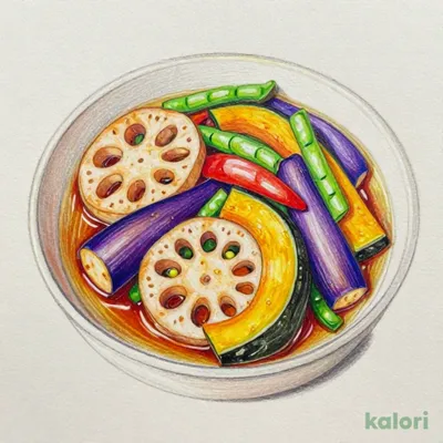 Deep-Fried Five-Color Vegetable Soak