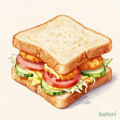 Mix Sandwich with 2 Kome Chicken (Single)