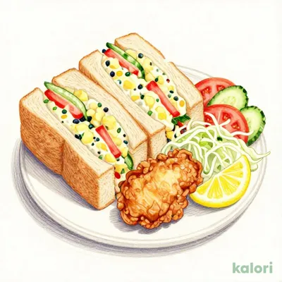 ポテサラサンド　コメチキ2ケ付き（単品）