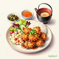 おねぎたっぷり油淋鶏膳