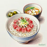 まぐろの山かけごはんとお好きなスープセット