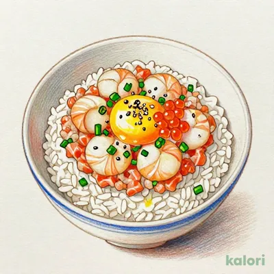 Yuzu-Scented Scallop and Salmon Tartare Rice Bowl