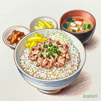漬けと中落の二色まぐろごはんとお好きなスープセット