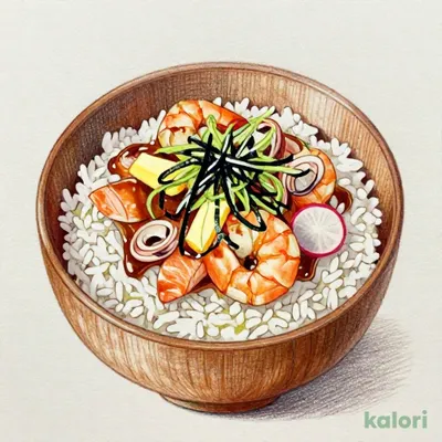 Seafood and Butter Soy Sauce Rice Bowl