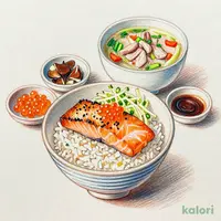 鮭といくらごはんとお好きなスープセット