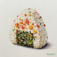 鮭・天かす・青のりの混ぜごはんおむすび