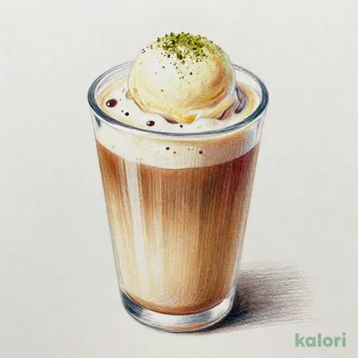 八女ほうじ茶豆乳ラテフロート