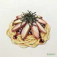 合鴨と白ねぎの醤油ペペロンチーノ