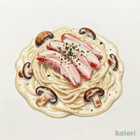 合鴨と舞茸の醤油豆乳クリーム