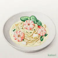 蕪とほうれん草の海老だし豆乳クリーム