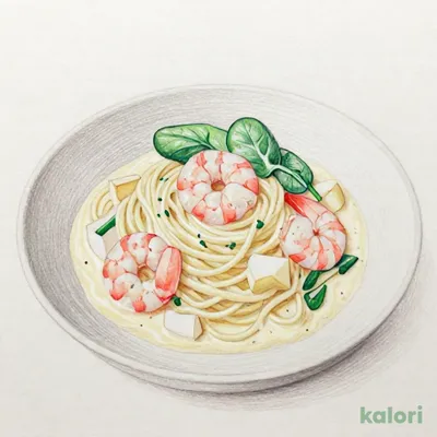 蕪とほうれん草の海老だし豆乳クリーム