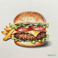 アイランドスマッシュバーガー・タコミート（フレンチフライ付き）