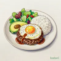 Avocado Hamburger Loco Moco