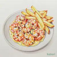 ガーリックシュリンプ&フレンチフライ