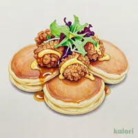 ハニーマスタードモチコチキンパンケーキ