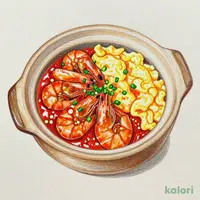 Fluffy Egg and Clay Pot Shrimp Chili