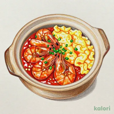 Fluffy Egg and Clay Pot Shrimp Chili