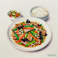Stir-Fried Pork and Garlic Chives Set