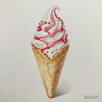 オリジナル・グレーズド® ソフトクリーム（ストロベリースプリンクル）
