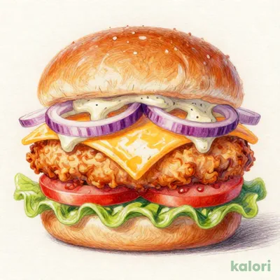 トリュフコルビージャックチキンバーガー