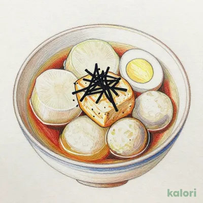 こだわり名物!!でっかい大根のおでん