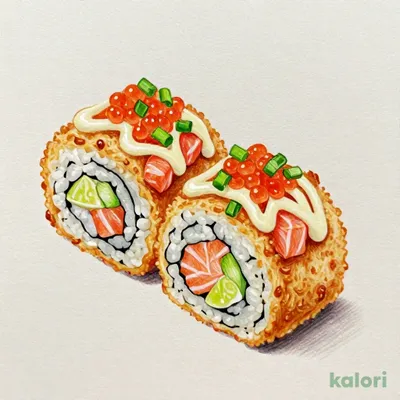 天ぷら寿司 サーモンいくら