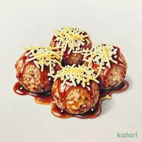 Snowy Cheese Chicken Meatball Skewer