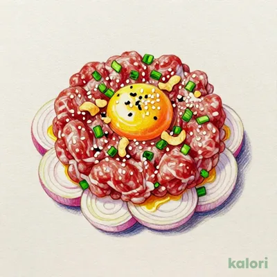 馬肉のごま塩ユッケ
