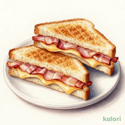 【店舗限定】ベーコンチーズのホットサンド