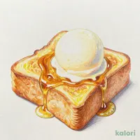 メープルフレンチトースト ソフトクリーム添え
