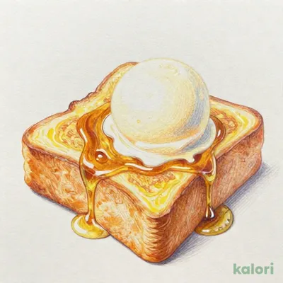 メープルフレンチトースト ソフトクリーム添え
