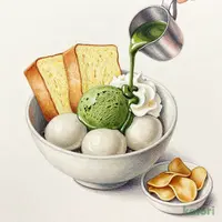 冷やし抹茶ぜんざい