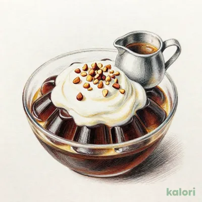大人の自家製珈琲ゼリー（ラム酒シロップ添え）
