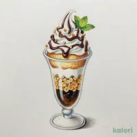 自家製珈琲ゼリーパフェ
