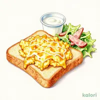 ふわふわエッグチーズトーストモーニング