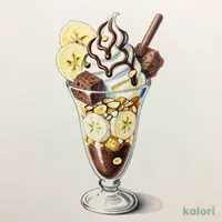 チョコバナナパフェ