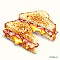 ベーコンチーズのホットサンド