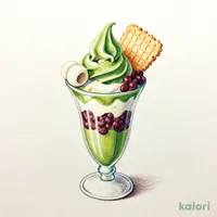 倉式の抹茶パフェ