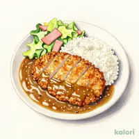 European-Style Minced Meat Cutlet Curry Lunch