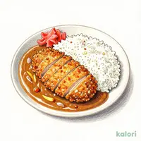 倉式欧風メンチカツカレー大盛り