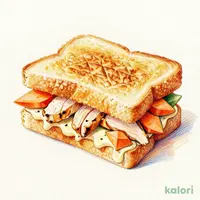 塩麹チキンときんぴらのホットサンド