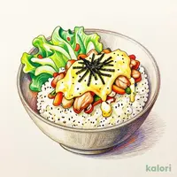 塩麹チキンときんぴらの和風クリームドリアランチ