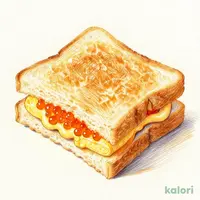 明太マヨ厚焼き玉子のホットサンド